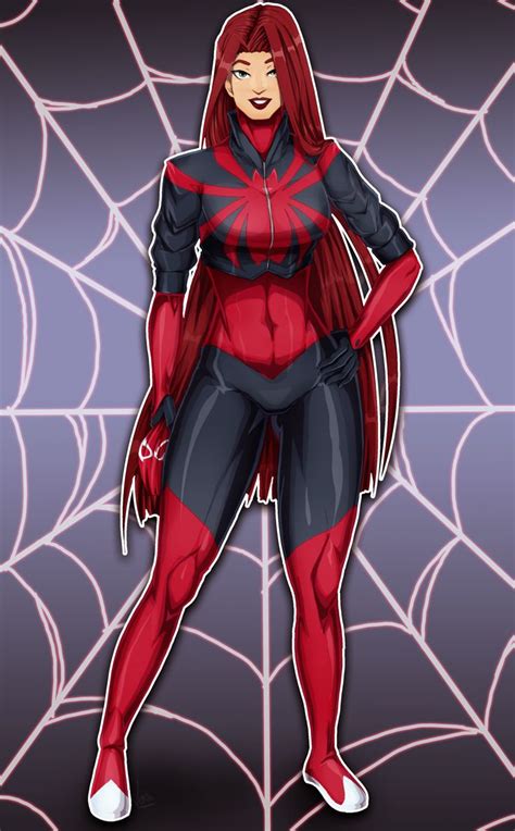 Scarlet Spider Mary Jane By Jeyrablue Spider Gwen Spider Woman