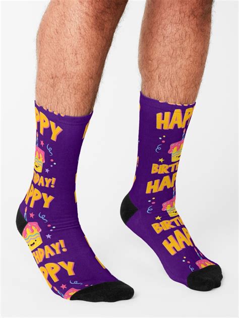 Happy Birthday Socks For Sale By Tap666 Redbubble