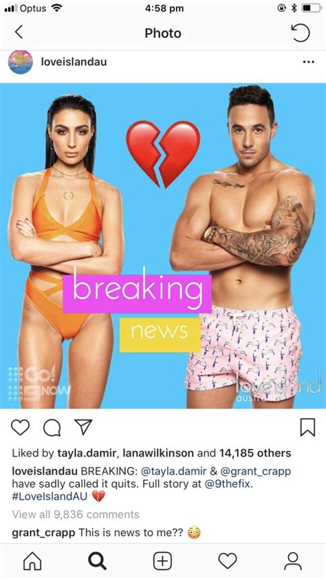 Love Island Australia Winners Grant Crapp And Tayla Damir Announce Split The Courier Mail