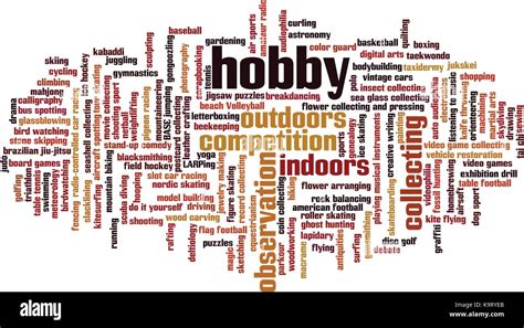 Hobby word cloud concept. Vector illustration Stock Vector Image & Art - Alamy
