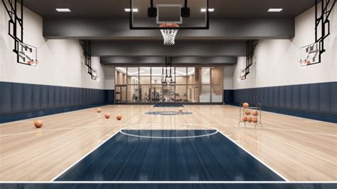 swanky residential basketball courts   time