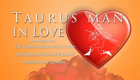 And he's likely to fight it. Taurus Man In Love Personality Traits | SunSigns.Org