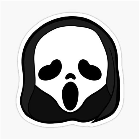 Scream Sticker By Lonelybunny Redbubble