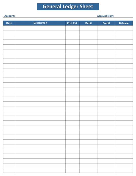 Printable Ledger Forms Free Printable Forms Free Online