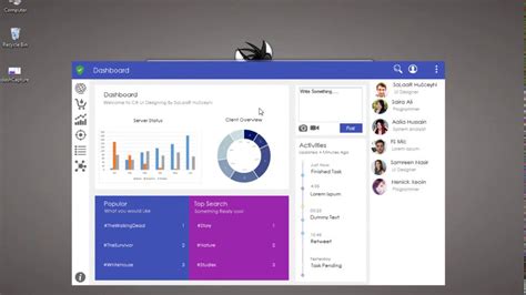 This is a result that is produced by monitoring the website and noting when every individual visitor arrives. Custom UI Tools Designing in Visual C# (Modern Dashboard ...