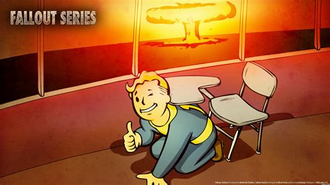 Bóveda Bomba Atómica Chico Fondo De Pantalla De Fallout Vault Boy