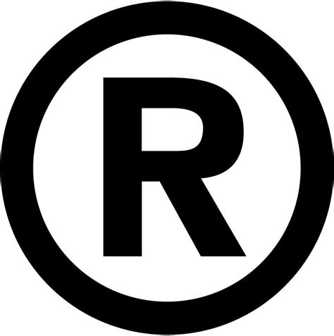 R Registered Trademark Self Inking 58 Round Stamp Ebay