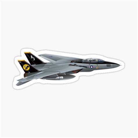 Navy F 14 Tomcat Tomcatters Sticker For Sale By Bjcoving Redbubble