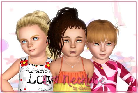Quianna I ♥ Necklace For Toddlers Toddler Necklace Sims 3 Pure