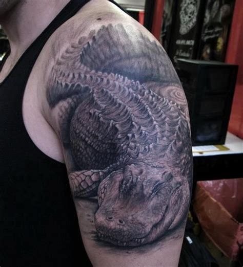 Croc Tat Alligator Tattoo Crocodile Tattoo Animal Tattoos