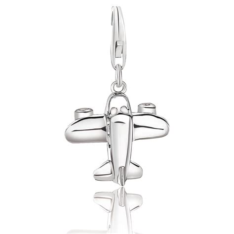 Airplane Charm In Sterling Silver Richard Cannon Jewelry