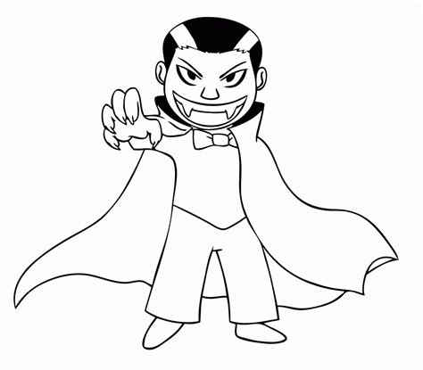 Halloween Vampire Coloring Pages Coloring Home