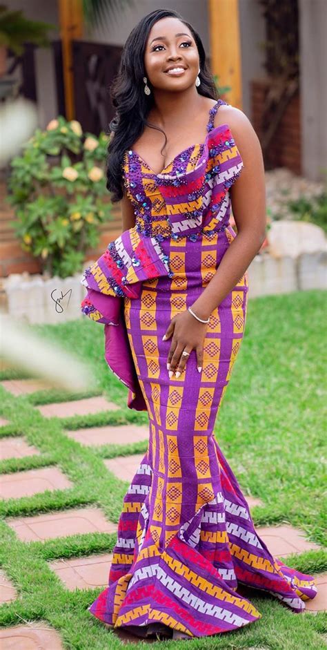 Beautiful Kente Wedding Gowns Kente Dress African Clothing Styles