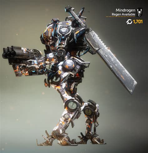 Ronin With His Sword In Warship Collage Camo Titanfall Robots