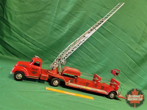 Tonka Toy Fire Ladder Truck Mfd C1950s Note Mfd Mound Fire