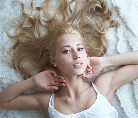 Anya By Alexander Vinogradov Blonde Hair Brown Eyes Long Hair Styles