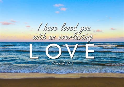 Jeremiah 31 3 Loved You With Everlasting Love Wall Art Canvas Print