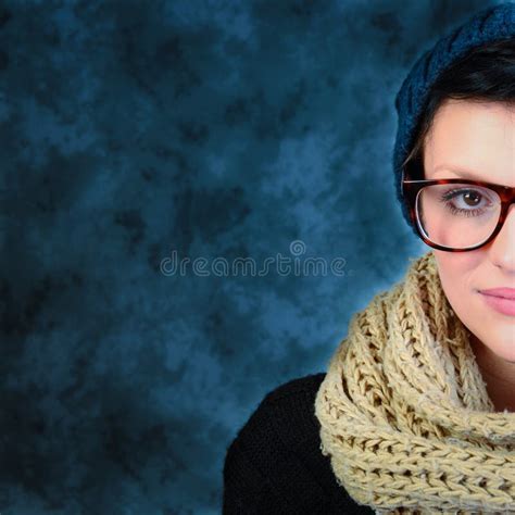The Glasses Girl Stock Image Image Of Woman Makeup 28384003