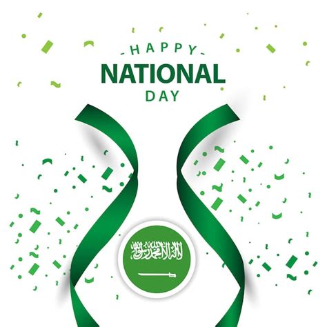 Premium Vector Happy Saudi Arabia National Day Vector Template Design