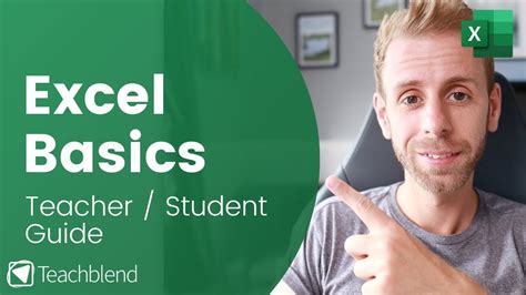 Microsoft Excel Basics Student And Teacher Guide Youtube