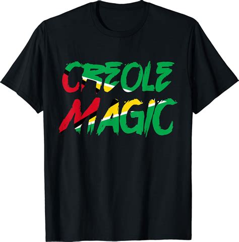 Amazon.com: Creole Magic Guyana Guyanese Creole Afro Pride T-Shirt