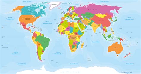 Carte du monde interactive - Lulu la taupe, jeux gratuits ...