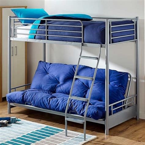 For a sleek and practical solution, place a futon set in your guest area. Futon Bunk Bed | Bed & Headboards