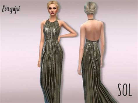 Laupipi Sol Dress • Sims 4 Downloads Dresses Backless Dress Formal