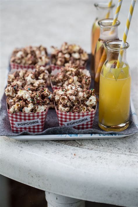 milk chocolate popcorn with sprinkles recipe sweet recipes food snack recipes