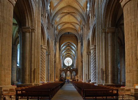 Durham Cathedral The Nave Looking East Photo Via