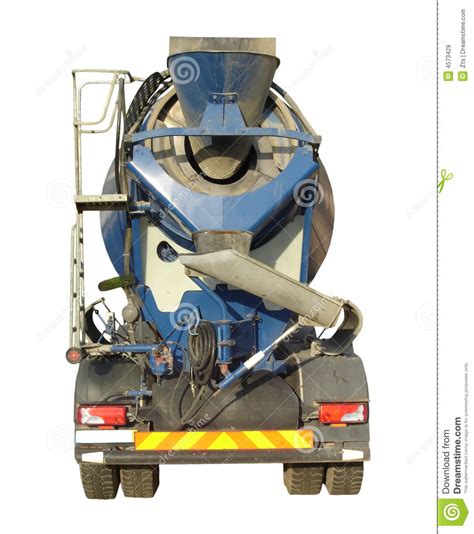 Cement Mixer Truck stock image. Image of deliver, parked - 4573429