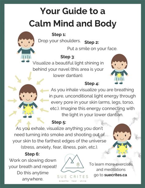 Free Guide To Calm Mind And Body Sue Crites