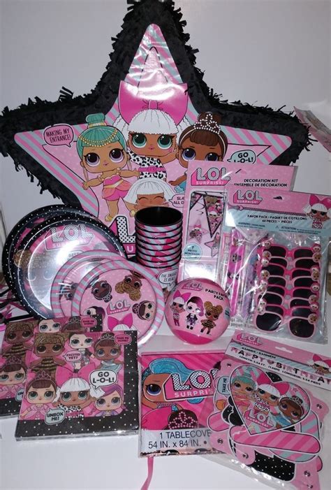 Ultimate Lol Surprise Dolls Party Supplies Set Birthday Party In A Box