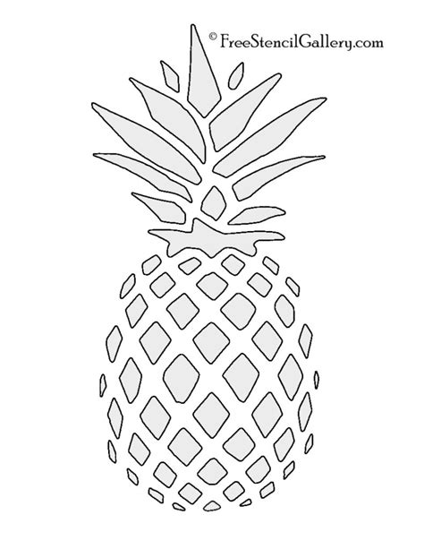 Pineapple Stencil Free Stencil Gallery