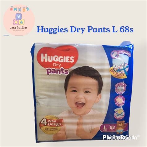 Huggies Dry Pants Large 68snew Shopee Philippines