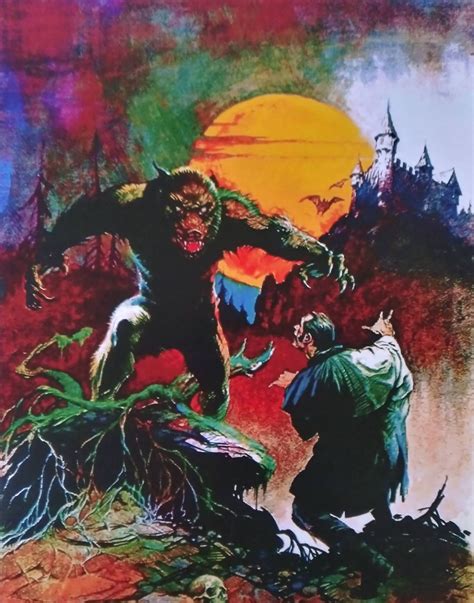 Werewolf Frazetta Creepy Painting Laminated Poster Etsy