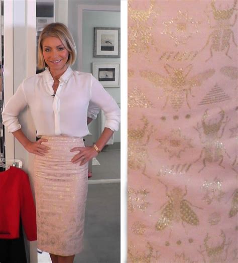 Today Kelly Ripa Wore This Pretty Pink Emma Cook Beetle Bug Jacquard