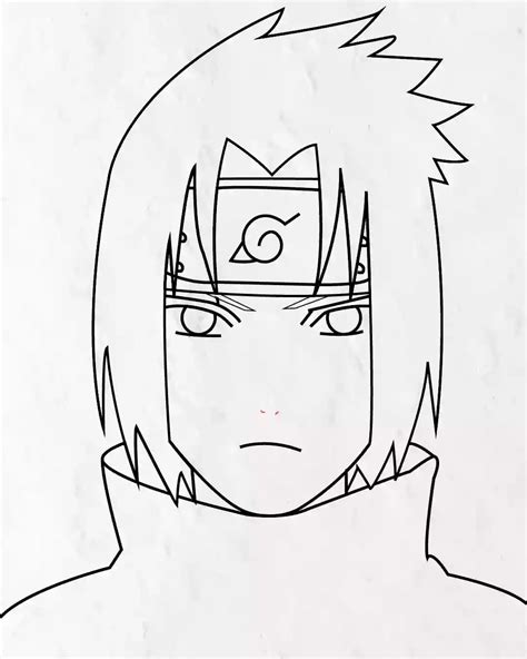 Sasuke Drawing Naruto Drawings Sketches Easy Easy Drawings Drawing