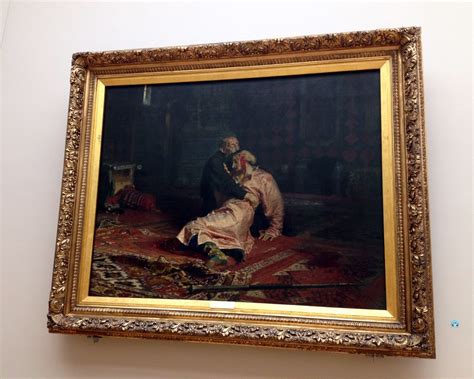 Increasing of political and trade relations with england, and netherlands in europe, with kabarda, and kakhetya in the caucasus, bukhara in the east. Ilya Repin - Ivan the Terrible and his son Ivan on Friday ...