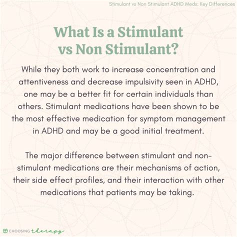 Adhd Stimulants Vs Non Stimulants Understanding The Difference