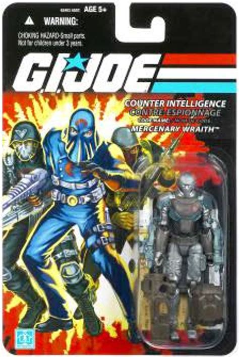 Gi Joe Bilingual Package Mercenary Wraith 375 Action Figure Hasbro