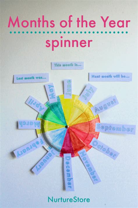 The award should be opened to the focus group or certain category and should have completed a certain no. Months of the Year spinner printable - NurtureStore