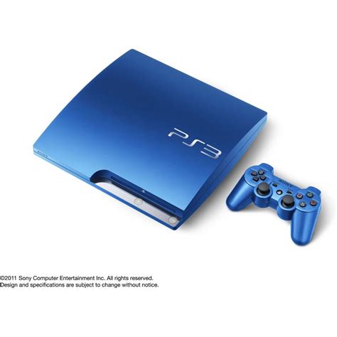 Sony Playstation 3 Ps3 Slim Splash Blue Limited Edition Retropixl