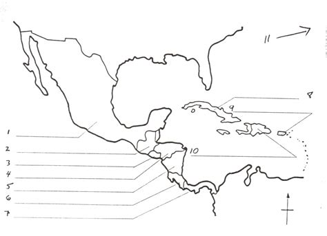 Central America Outline Map Printable Printable Maps