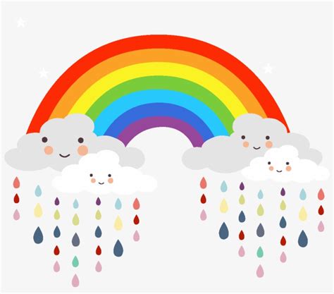 Rainbow Rain Cartoon
