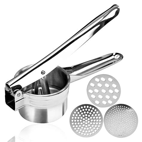 Potato Mashers Stainless Steel Chef Potato Ricer And Masher With