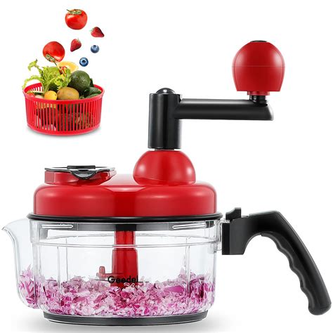 Buy Geedel Hand Food Chopper Quick Manual Vegetable Processor Easy To