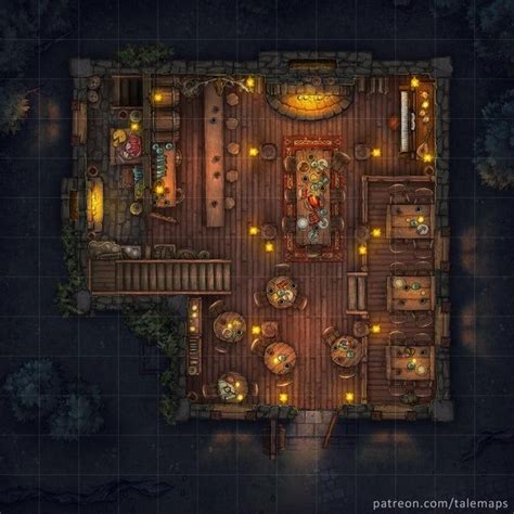 Tavern X Battlemaps Tabletop Rpg Maps Fantasy Map Dungeon Maps