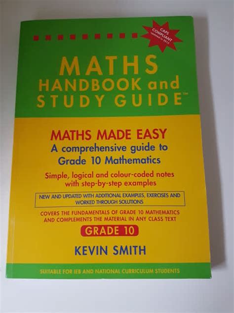 Mathematics New Maths Handbook And Study Guide Grade 10 By Kevin