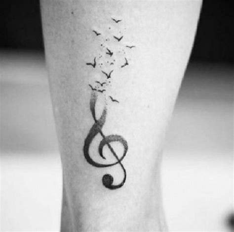 115 Creative Musical Note Tattoo Designs Body Art Guru